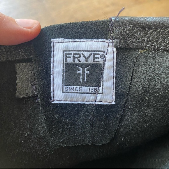 Frye Mid Calf Black Leather Boots - Picture 3 of 9